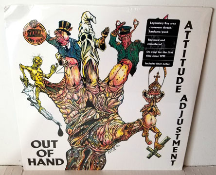 ATTITUDE ADJUSTMENT "Out Of Hand" LP (Beer City) Damaged